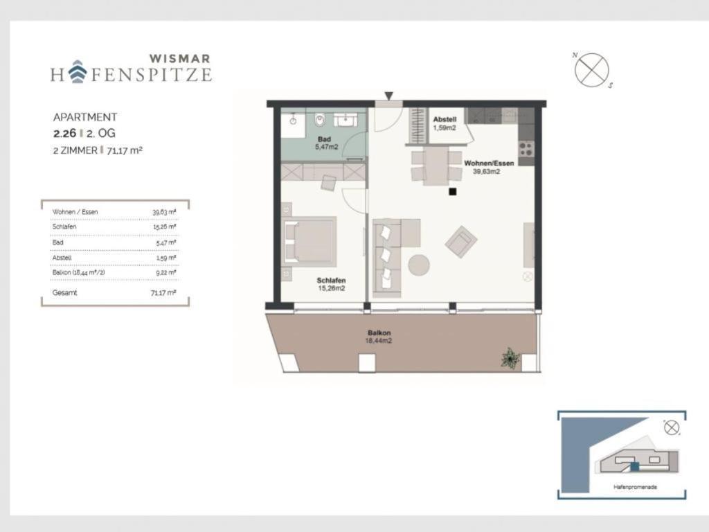 Hafenspitze App 26 Apartment Wißmar Exterior foto